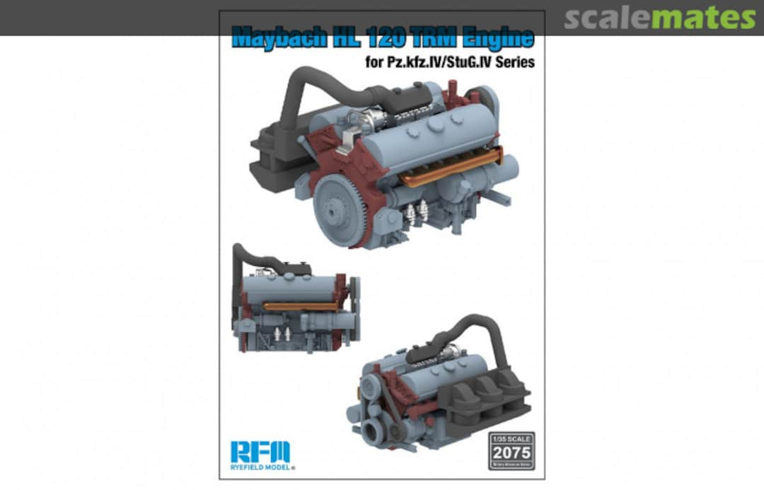 Boxart Maybach HL 120 TRM Engine  RM-2075 Rye Field Model