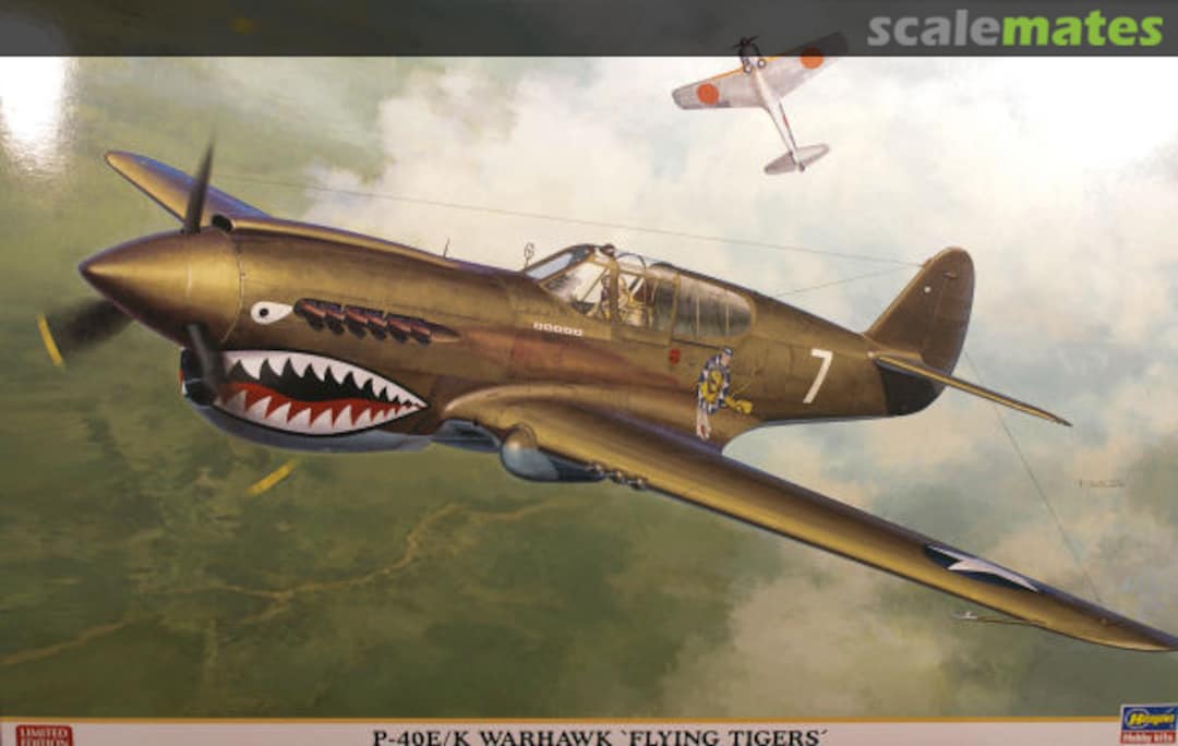 Boxart P-40E/K Warhawk 'Flying Tigers' 08226 Hasegawa