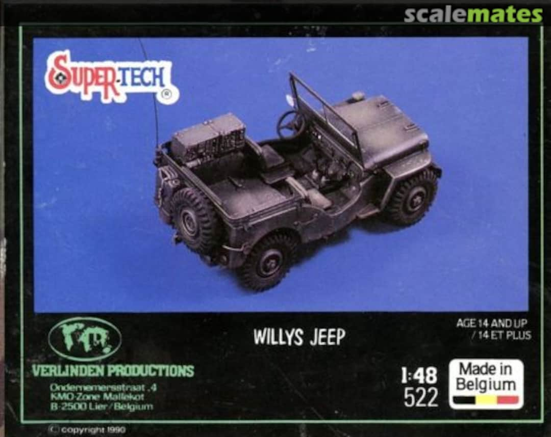 Boxart Willys Jeep 522 Verlinden Productions