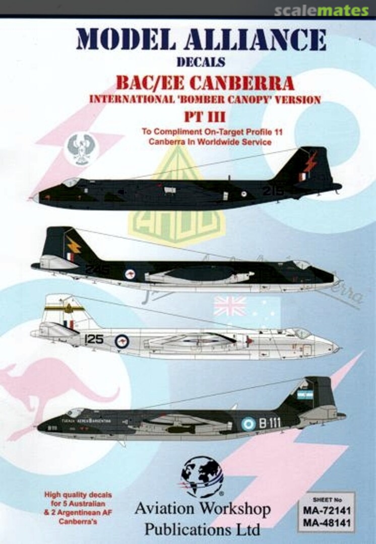 Boxart BAC/EE Canberra MA-72141 Model Alliance