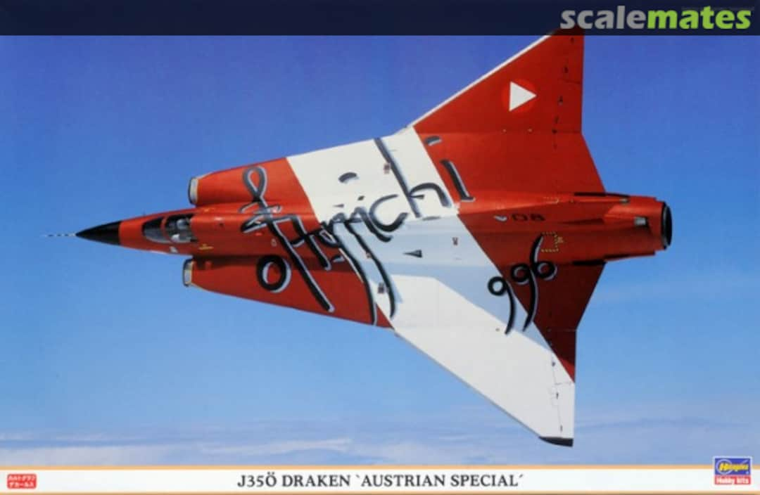 Boxart J35Ö Draken 'Austrian Special' 09817 Hasegawa