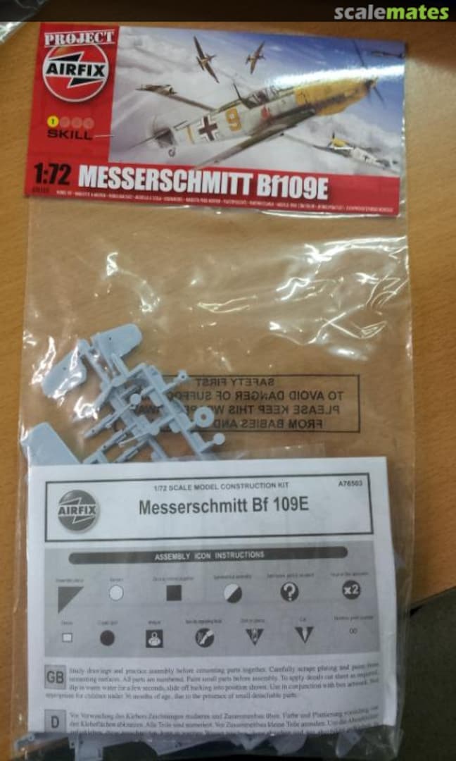 Boxart Messerschmitt Bf109E A76503 Airfix