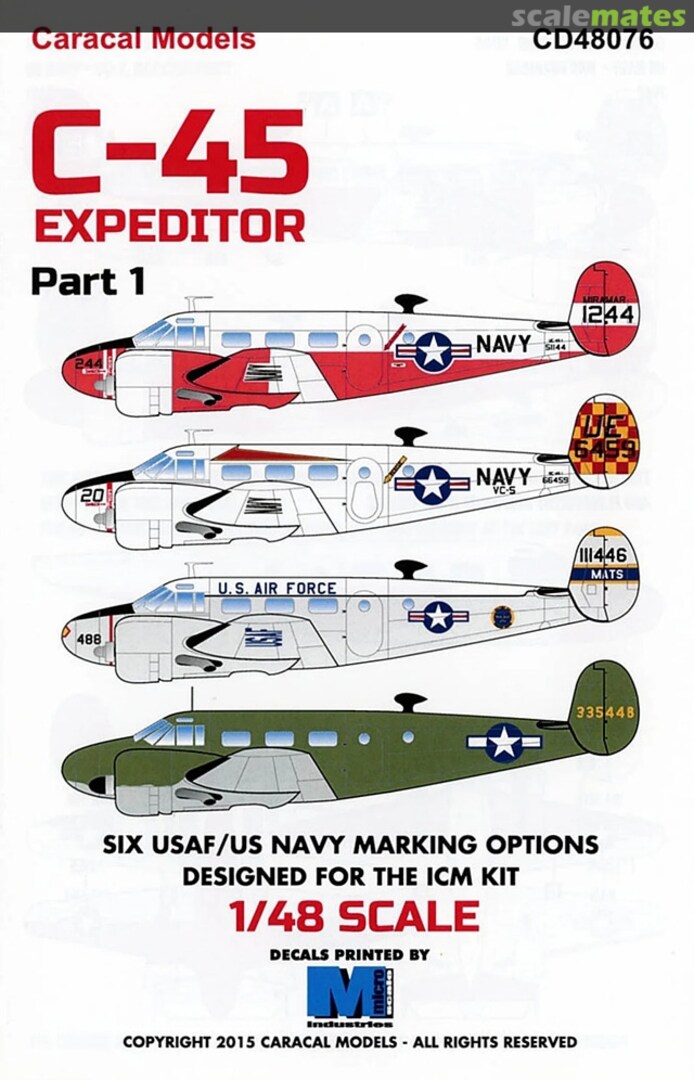 Boxart C-45 Expeditor - Part 1 CD48076 Caracal Models