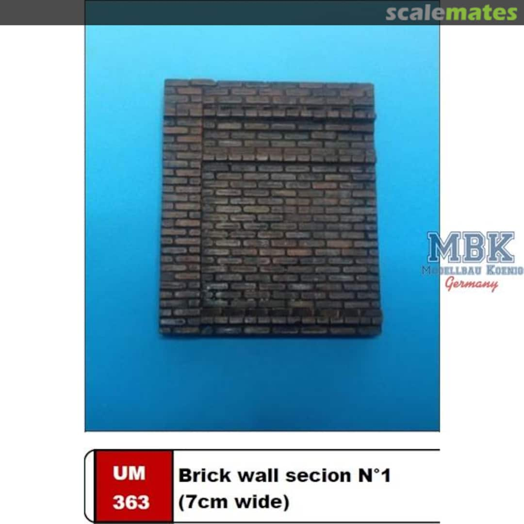 Boxart Brick wall secion N?1 UM 363 U-Models