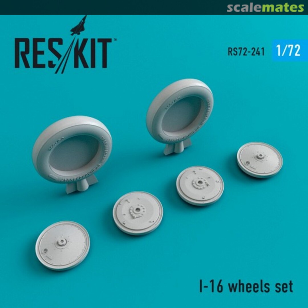 Boxart I-16 wheels set RS72-0241 ResKit