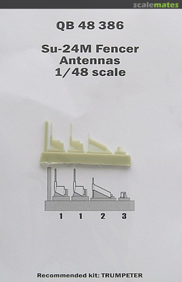 Boxart Su-24M Fencer - Antennas QB 48 386 Quickboost