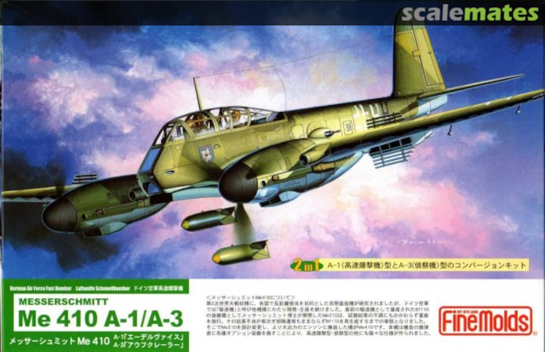 Boxart Messerschmitt Me 410 A-1/A-3 FL3 Fine Molds