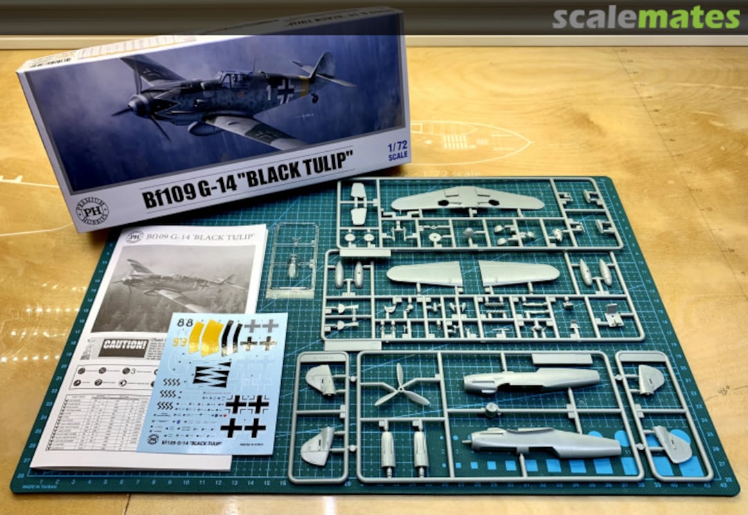 Contents Bf 109G-14 "Black Tulip" 127v Premium Hobbies