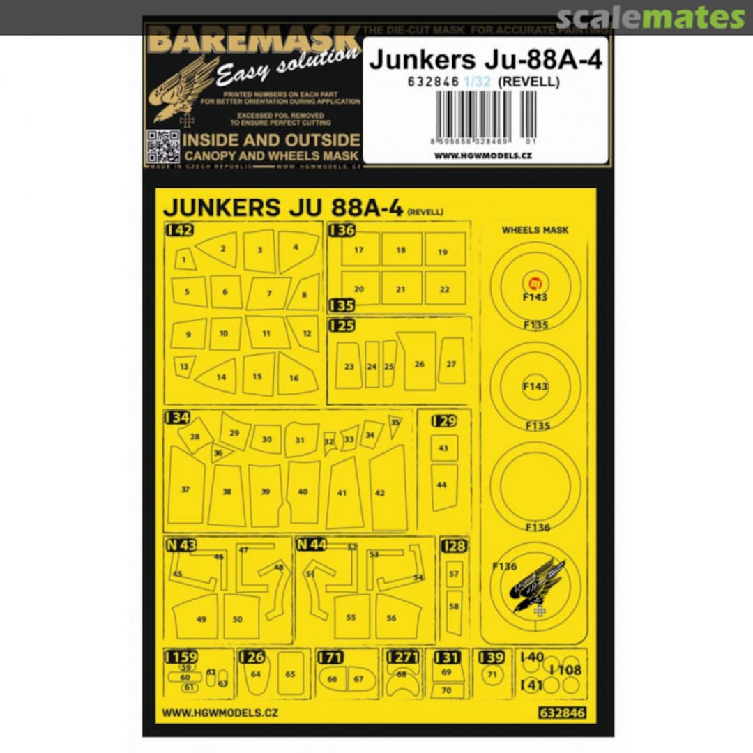 Boxart Junkers Ju-88A-4 (Revell) 632846 HGW Models