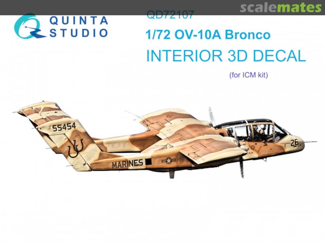 Boxart OV-10A Bronco interior 3D decals QD72107 Quinta Studio