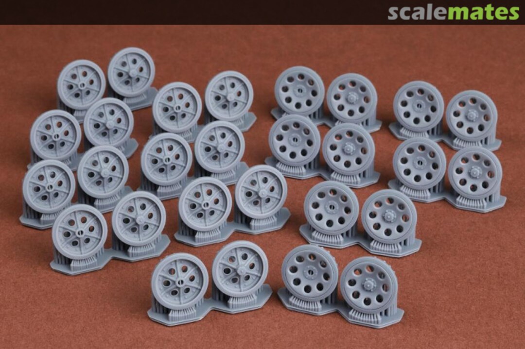 Boxart Sd.Kfz 251 roadwheel set with solid hubs 3D031 SBS Model