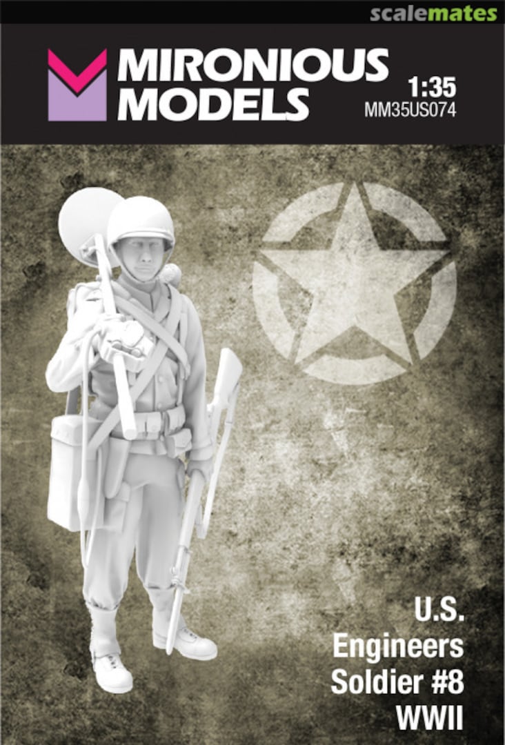 Boxart WWII US Engineers Soldier #8 MM35US074 Mironious Models