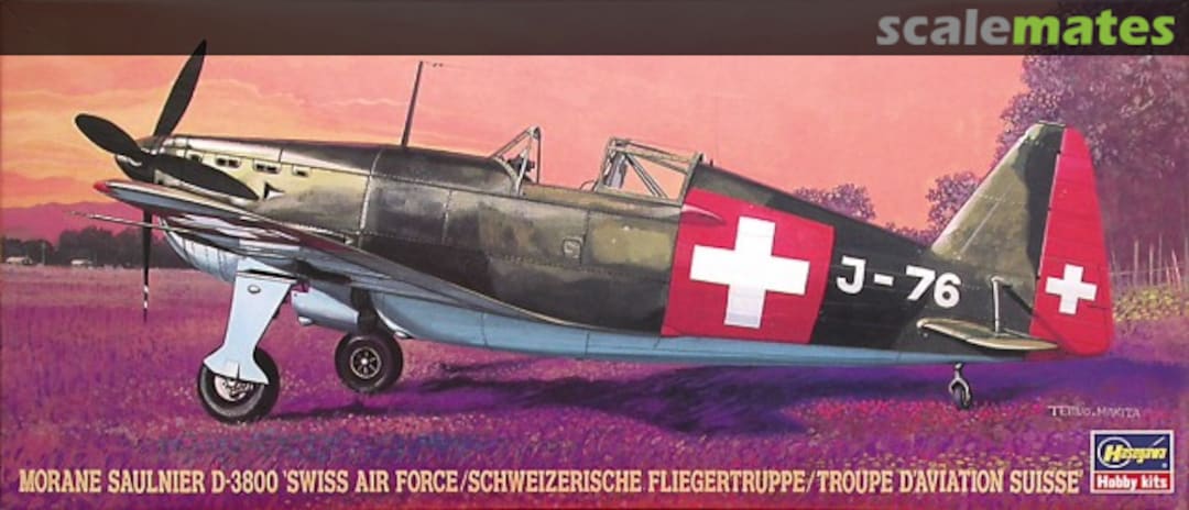 Boxart Morane Saulnier D-3800 'Swiss Air Force /Schweizerische Fliegertruppe/ Tropue D'Aviation Suisse' 51376 Hasegawa