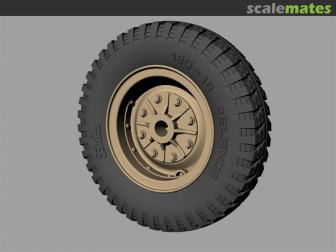 Boxart Sd.Kfz 11 &251 (Early Gelände Pattern) Drive Wheels RE35-144 Panzer Art