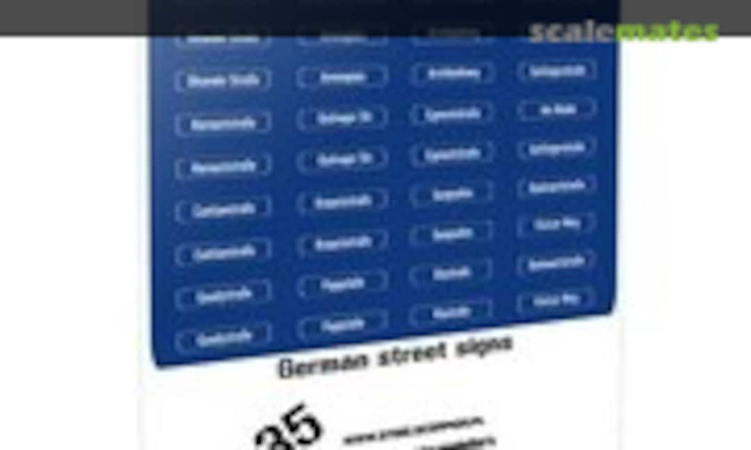 1:35 German Street Signs (SteelScorpion S35001)