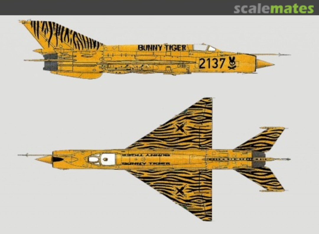 Boxart MiG-21bis Orange 7114 Eduard