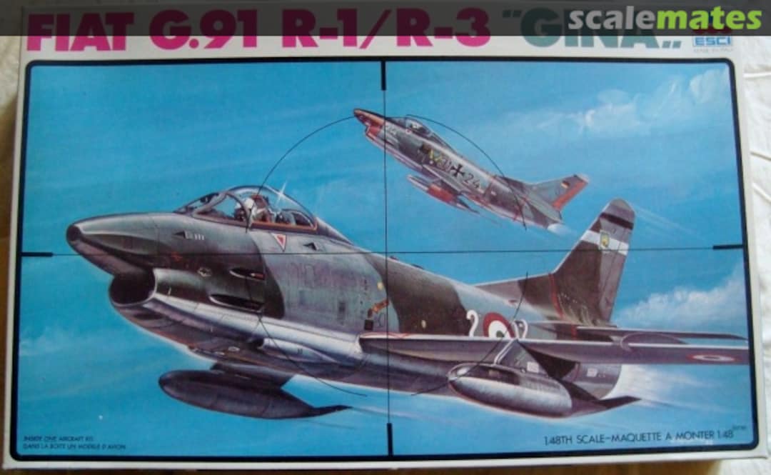 Boxart Fiat G.91 R-1/R-3 "GINA" 4027 ESCI