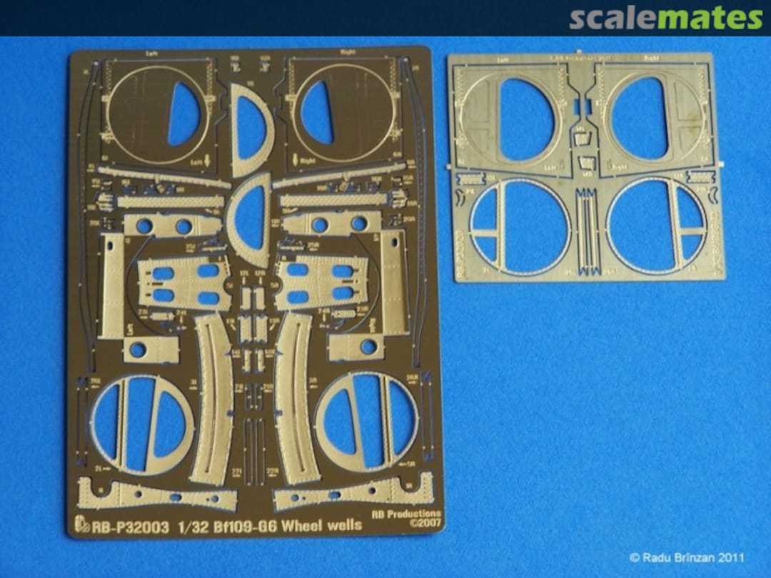 Boxart Bf109-G10/G14 Detailed Wheel Well RB-P32020 RB Productions