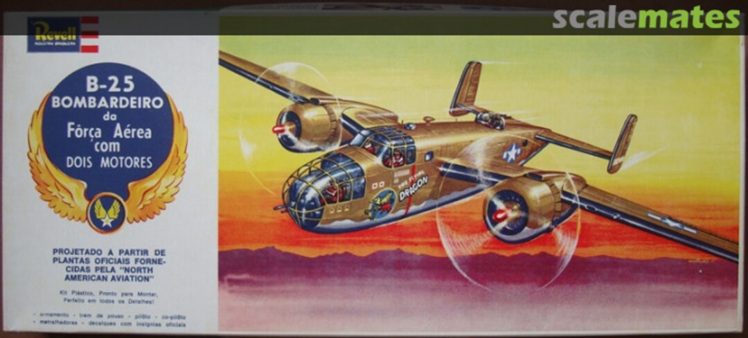 Boxart B-25 Bombaderio H-136 Revell/Kikoler