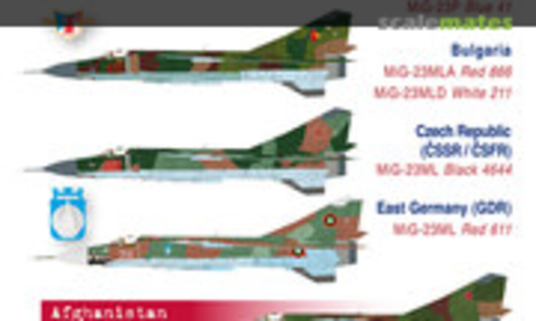 1:48 Brothers in Arms 2: Mikoyan MiG-23ML/MLA/MLD/P variants (Linden Hill Decals LHD48036)