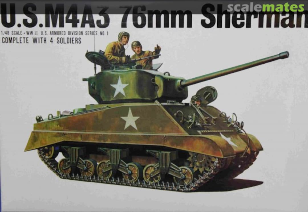 Boxart M4A3 76mm Sherman 058264 Bandai