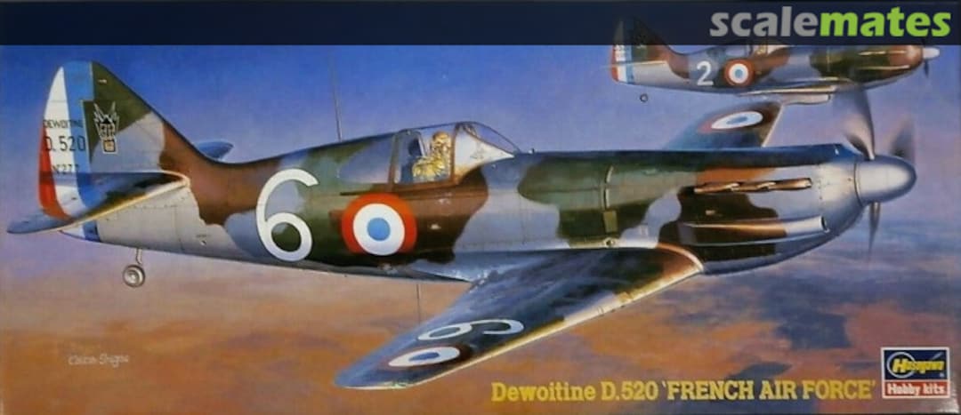 Boxart Dewoitine D.520 'French Air Force' 51347 Hasegawa