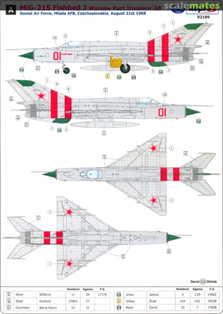 Contents MiG 21S Fishbed-J 48189 Kopro