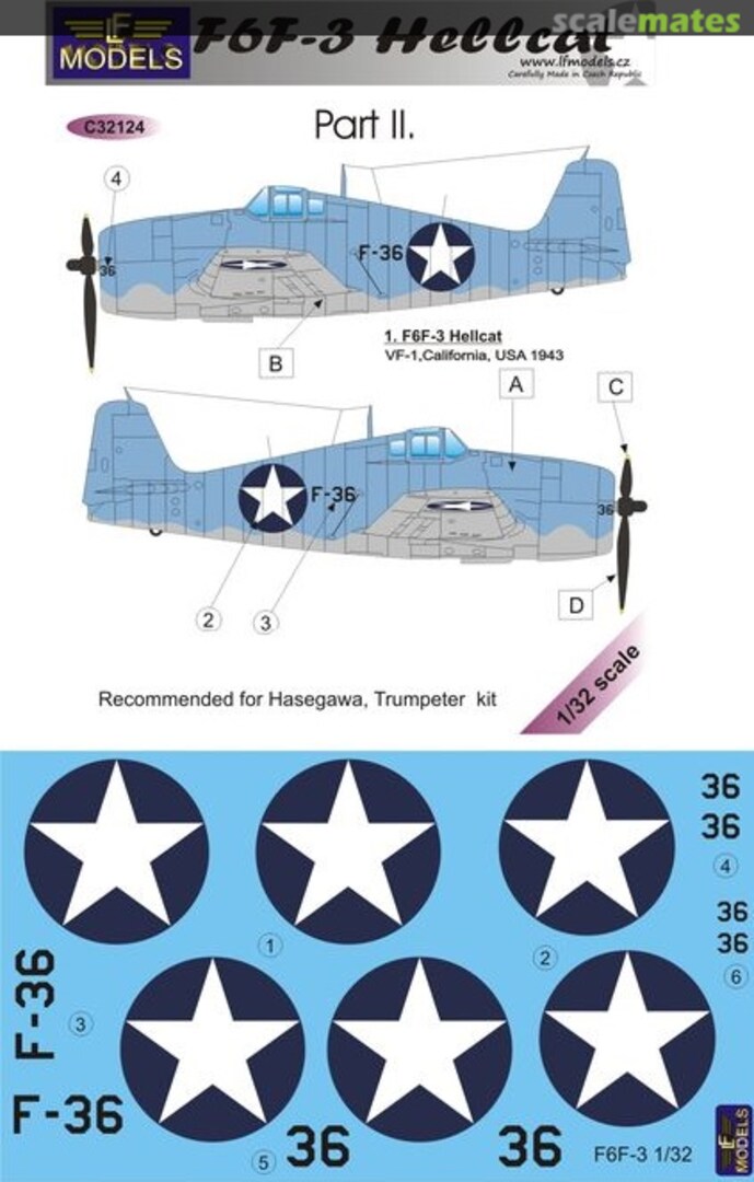 Boxart F6F-3 Hellcat Part II. C32124 LF Models