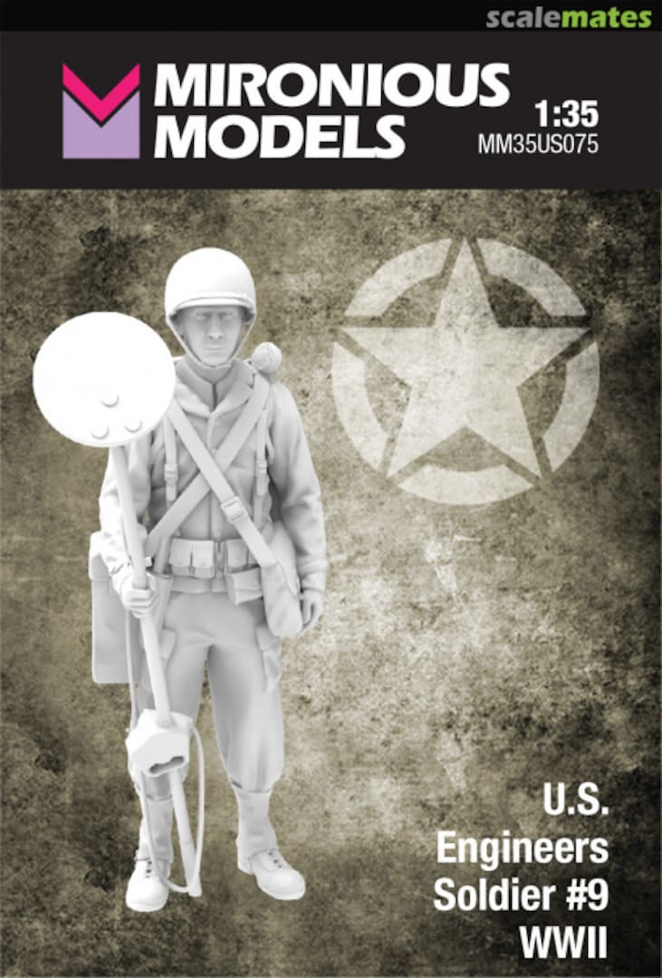 Boxart WWII US Engineers Soldier #9 MM35US075 Mironious Models