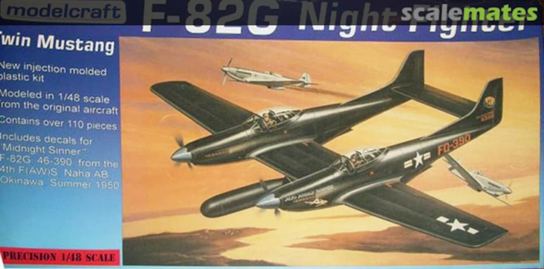 Boxart F-82G Twin Mustang 48-022 Modelcraft