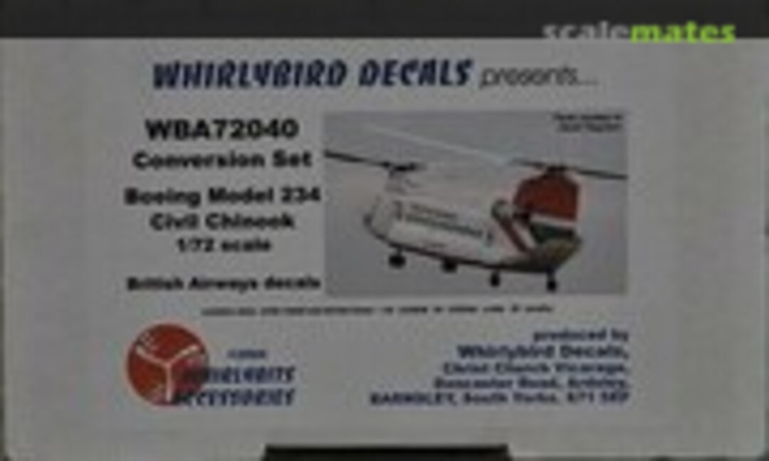 1:72 Boeing Model 234 Civil Chinook (Whirlybird WBA72040)