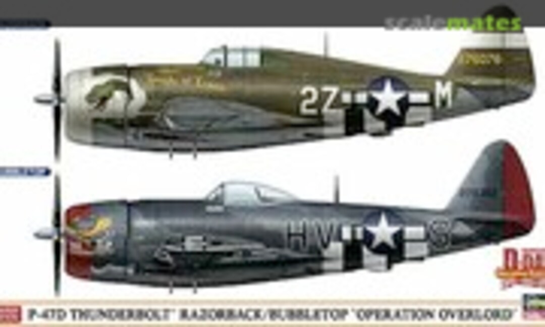 1:72 P-47D Thunderbolt Razorback/Bubbletop 'Operation Overlord' (Hasegawa 02099)