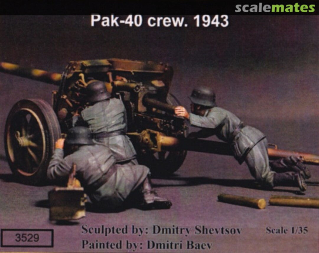 Boxart Pak 40 crew 1943 3529 SOGA Miniatures