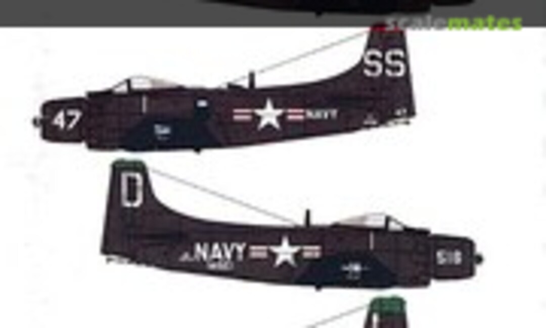 1:48 Korean War USN Skyraiders (Euro Decals ED48-106)