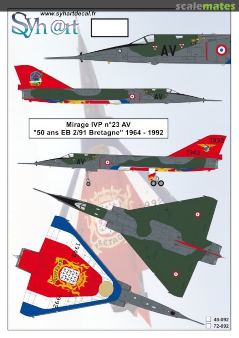 Boxart Dassault Mirage IVP n°23 AV 48-092 Syhart