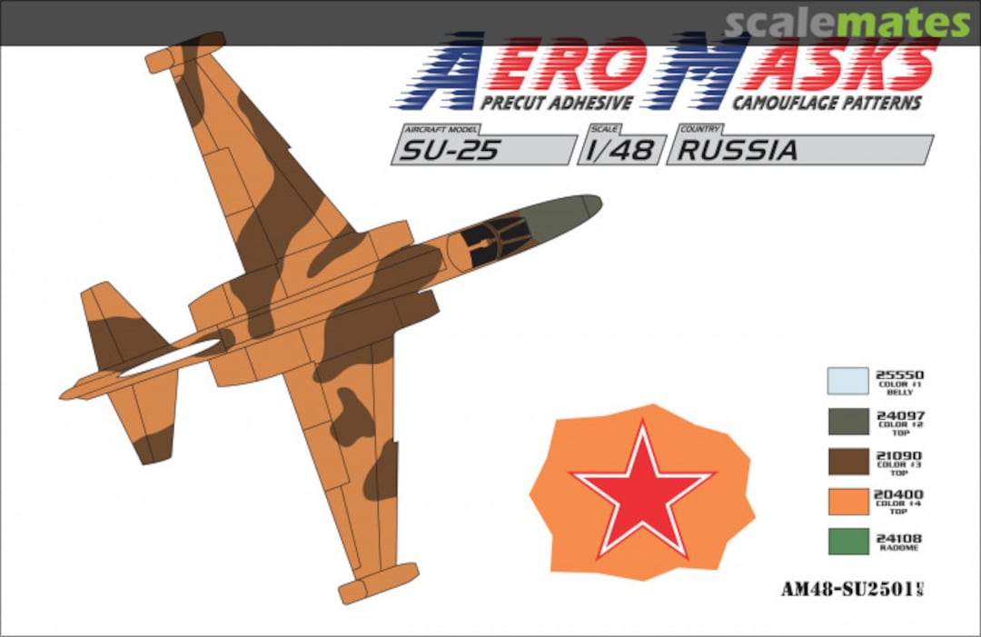 Boxart Su-25 Russia AM48-SU2501 AeroMasks