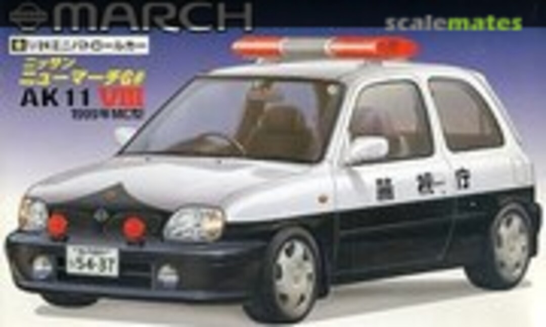 1:24 Patrol Car Nissan March G# AK11 VIII 1999 MC (Fujimi 18426)