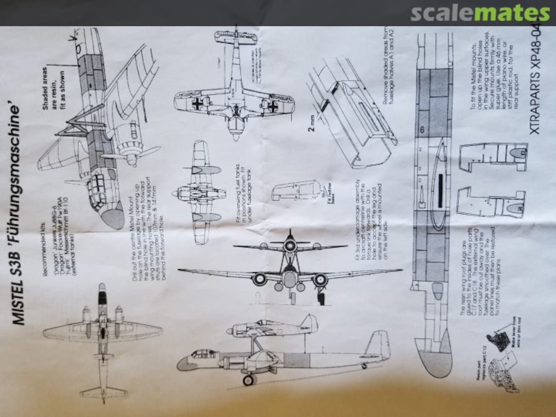 Boxart Mistel S3B "Führungsmaschine" XP48-047 Xtraparts