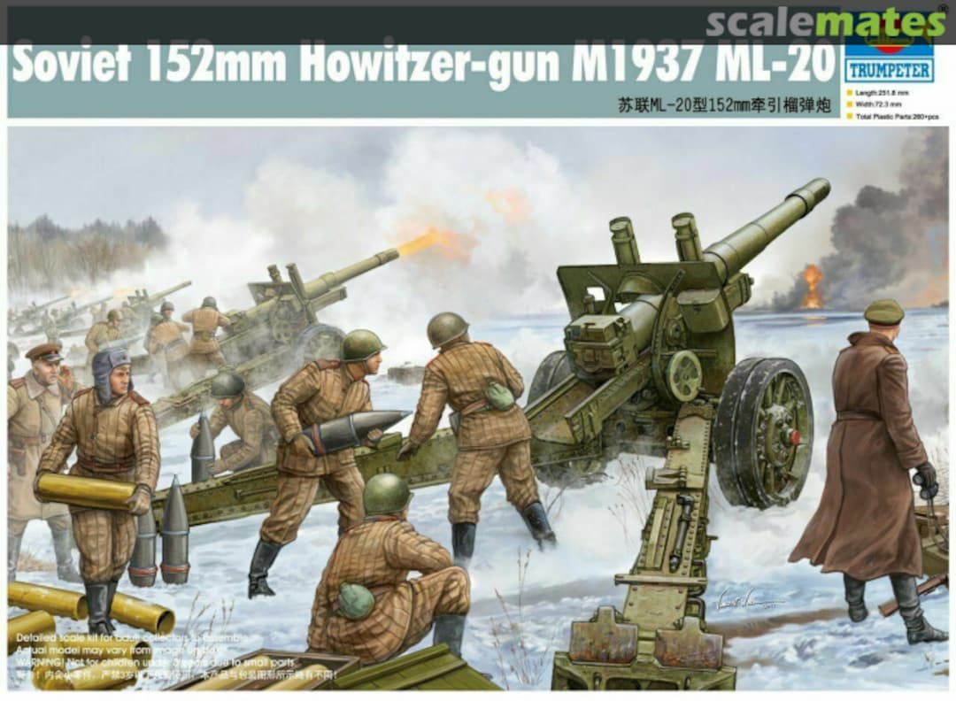 Boxart 152mm Howitzer-gun M1937 ML-20 02315 Trumpeter