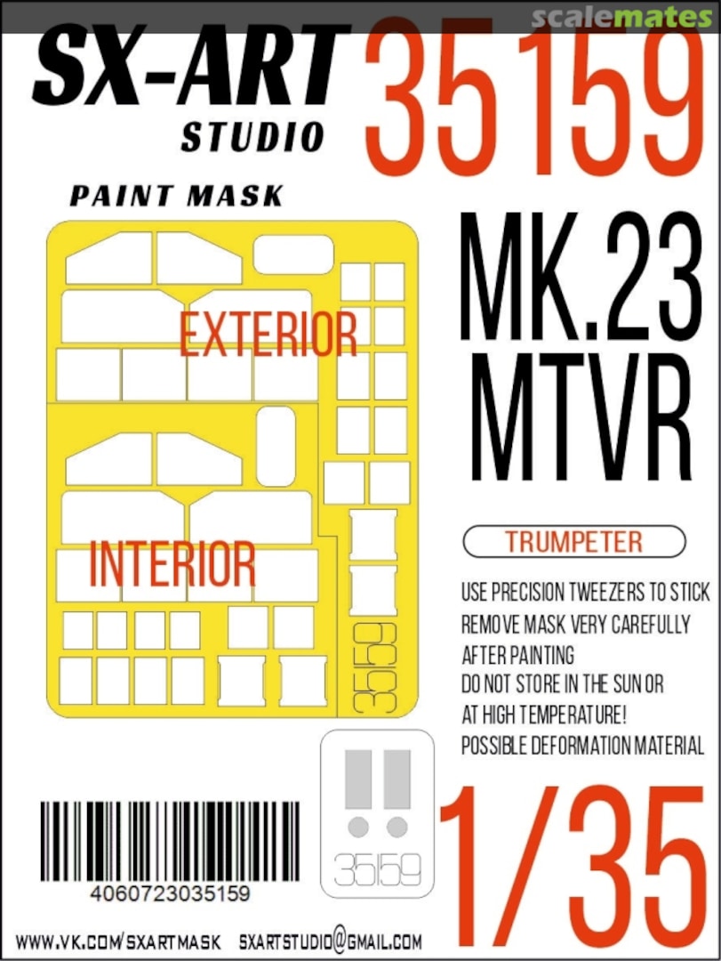 Boxart MK.23 MTVR masks 35159 SX-Art