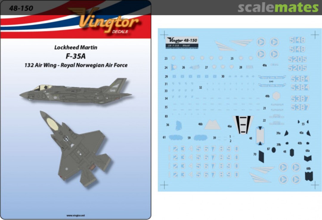 Boxart F-35A 48-150 Vingtor Decals