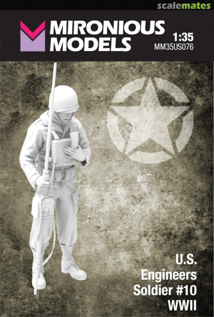 Boxart WWII US Engineers Soldier #10 MM35US076 Mironious Models