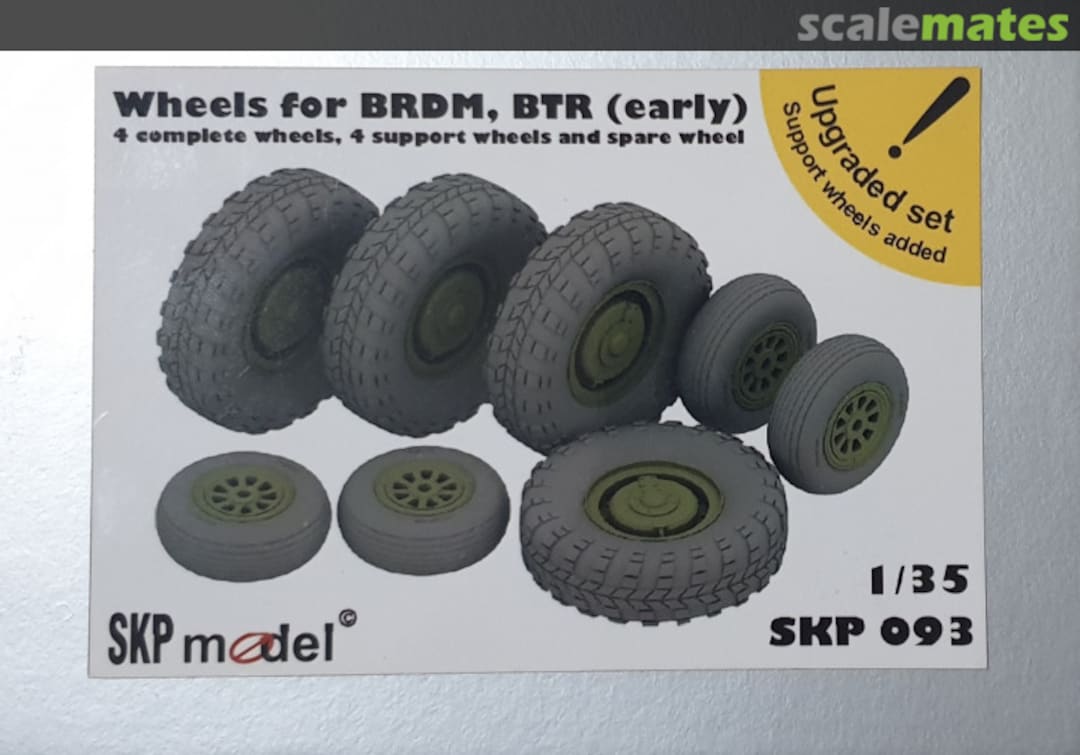 Boxart Wheels for BRDM, BTR (early) Upraded set 093 SKP model