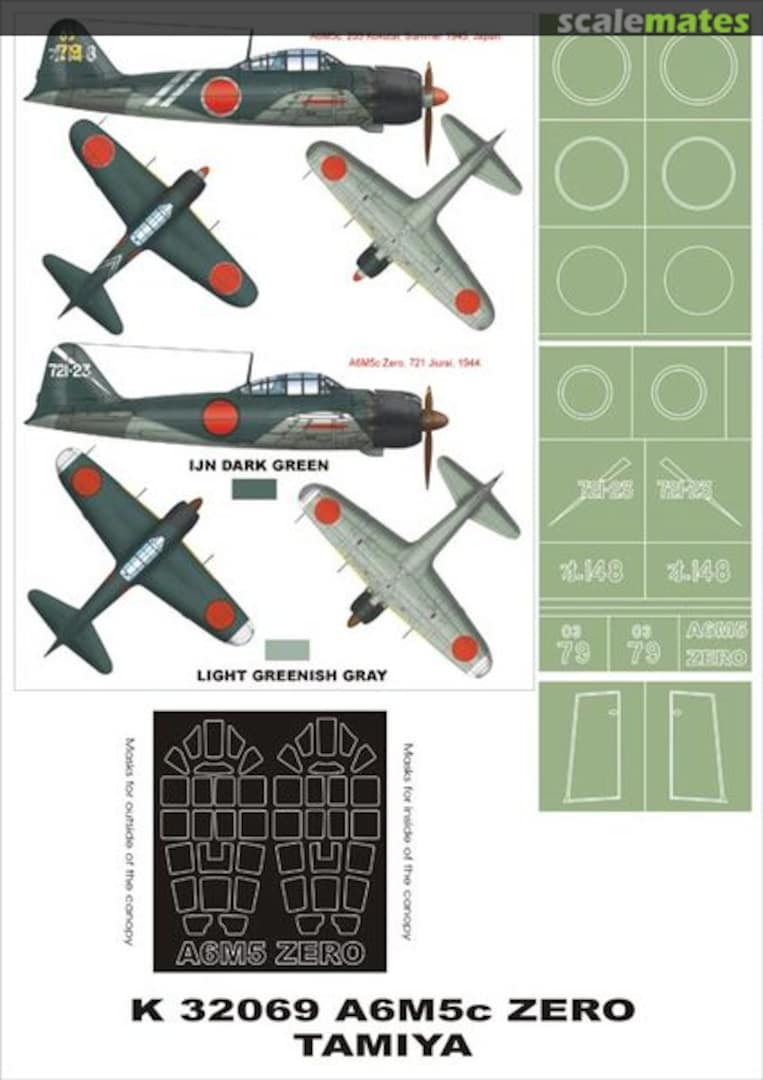 Boxart Mitsubishi A6M5c Zero K32069 Montex