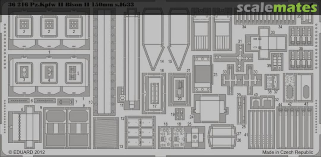 Boxart Pz. Kpfw II Bison II 150mm s. IG33 36216 Eduard