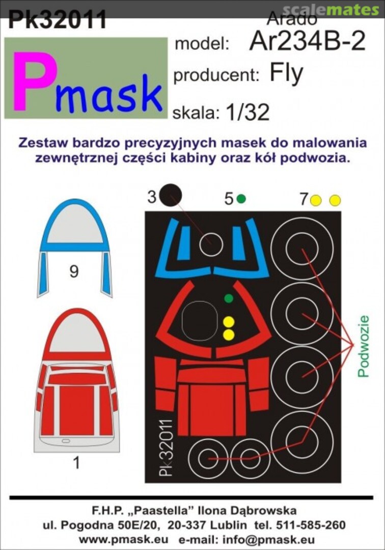 Boxart Arado Ar 234 B-2 PK32011 Pmask