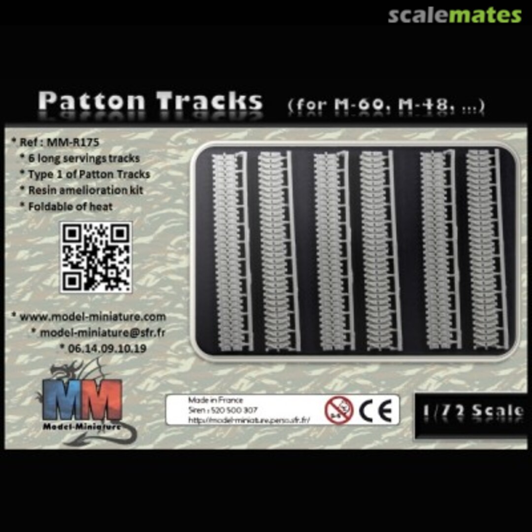 Boxart M-60, M-48, Patton track set MM-R175 Model Miniature