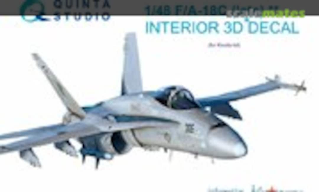 1:48 F/A-18C (Late) Interior 3D decal for aircraft 163985 and up (Quinta Studio QD48040)