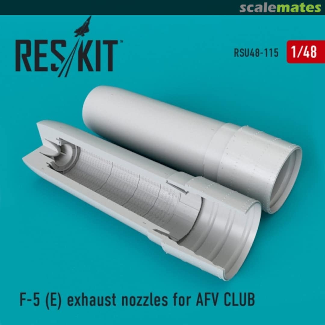 Boxart F-5E Tiger II - Exhaust Nozzles RSU48-0115 ResKit