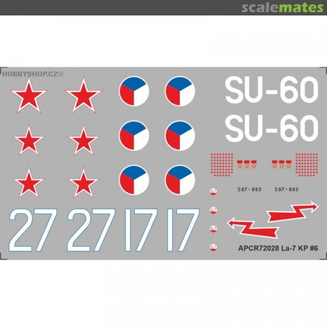 Boxart La-7 KP #6 APCR72028 APC Decals